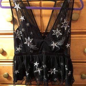 Star lace top